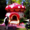 Château gonflable Champignon, hauteur 450 cm, jeu enfants 